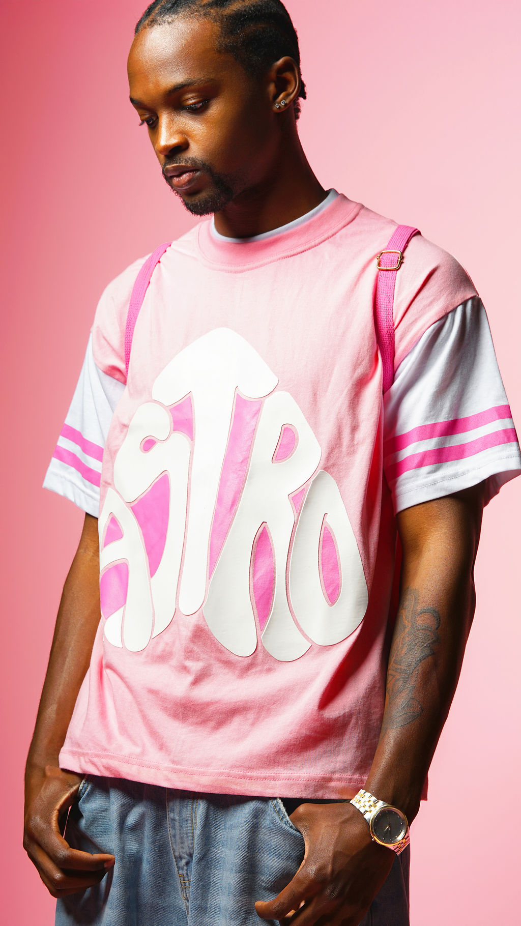 "Love Conquers All" Pink Tee Shirt