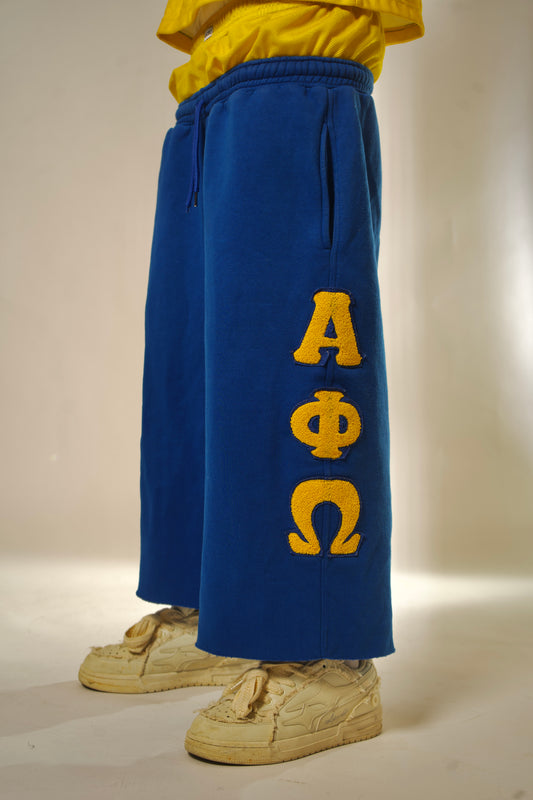 Royal Stacked Sweat Shorts